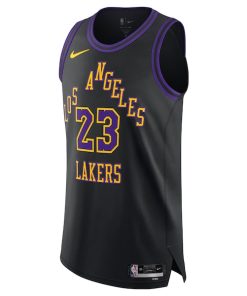 Alternative view of LeBron James Los Angeles Lakers Nike Unisex 2025/26 Authentic Jersey - City Edition - Black