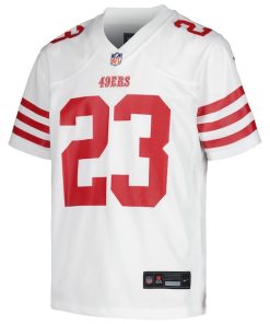 Alternative view of Christian McCaffrey San Francisco 49ers Nike Youth Game Jersey - White