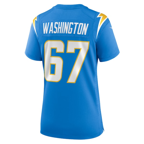 Savion Washington Los Angeles Chargers Nike Women's Team Game Jersey - Powder Blue - Image 3