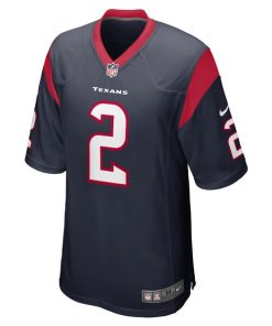 Alternative view of Robert Woods Houston Texans Nike  Game Jersey -  Navy