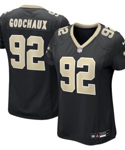 Davon Godchaux New Orleans Saints Nike Women's Team Game Jersey -  Black