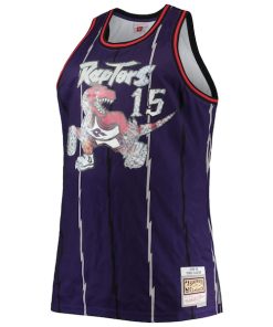 Alternative view of Vince Carter Toronto Raptors Big & Tall 1998/99 NBA 75th Anniversary Diamond Swingman Jersey - Purple