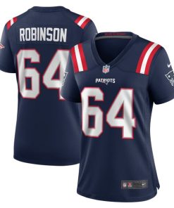Alternative view of Layden Robinson New England Patriots Nike Women's  Game Jersey -  Navy