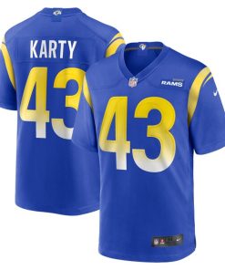 Joshua Karty Los Angeles Rams Nike Team Game Jersey -  Royal