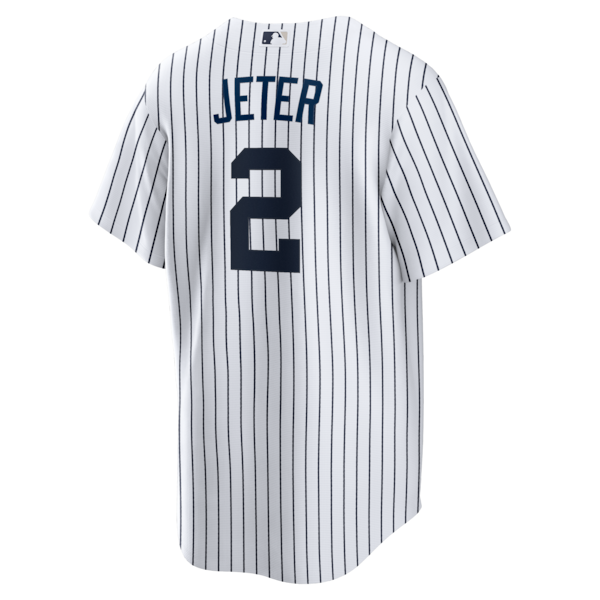 Derek Jeter New York Yankees Nike Home Retired Player Replica Jersey - White - Image 3