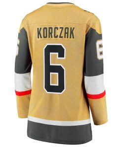 Alternative view of Kaedan Korczak Vegas Golden Knights  Women's Home Breakaway Jersey - Gold