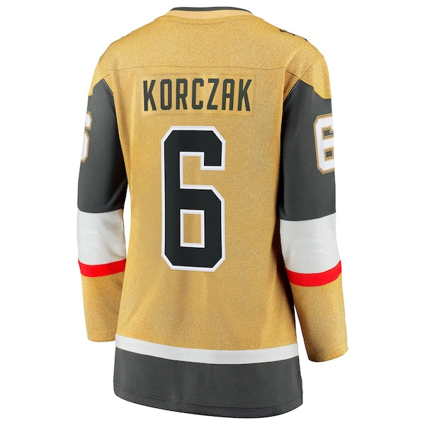 Kaedan Korczak Vegas Golden Knights Women's Home Breakaway Jersey - Gold - Image 2