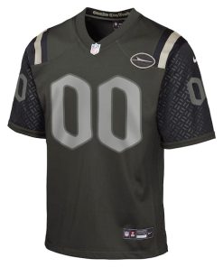 Alternative view of New York Jets Nike Youth 2025 Rivalries Collection Custom Game Jersey - Gotham Green
