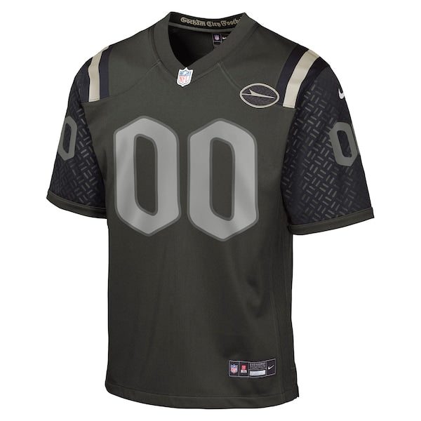 New York Jets Nike Youth 2025 Rivalries Collection Custom Game Jersey - Gotham Green - Image 2