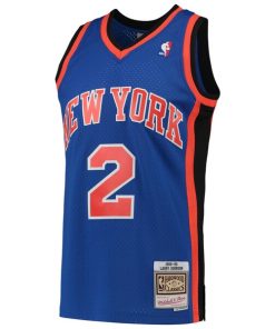 Alternative view of Larry Johnson New York Knicks 1998/99 Hardwood Classics Swingman Jersey - Blue