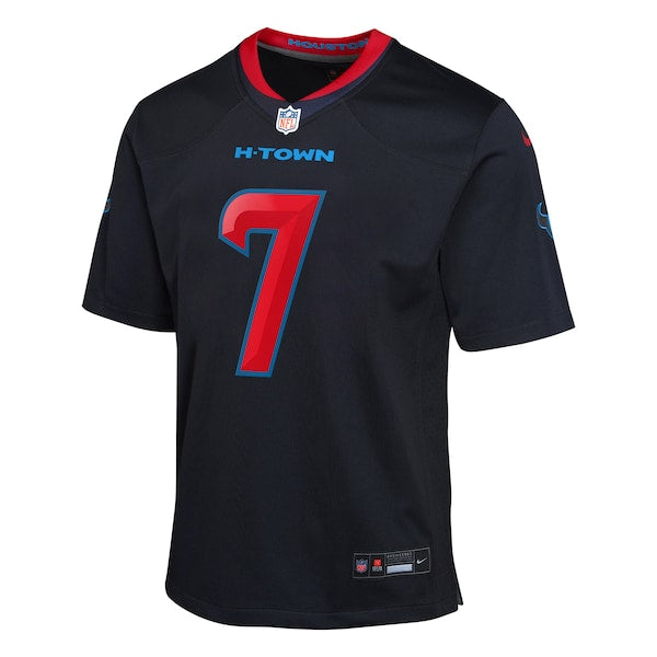 C.J. Stroud Houston Texans Nike Youth 2nd Alternate Game Jersey - Navy/Red - Image 3