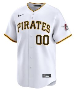 Alternative view of Pittsburgh Pirates Nike Youth Home Limited Custom Jersey - White