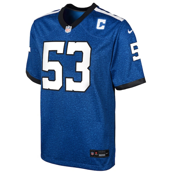 Shaquille Leonard Indianapolis Colts Nike Youth Game Jersey - Blue/Royal - Image 3