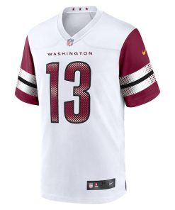 Alternative view of Emmanuel Forbes Jr. Washington Commanders Nike Away Game Jersey - White