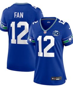 12 Fan Seattle Seahawks Nike Women's Alternate 2 50th Season Game Jersey - Royal