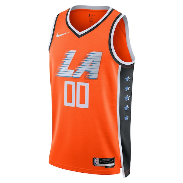 LA Clippers Nike Unisex 2025/26 City Edition Swingman Custom Jersey - Orange - Image 2