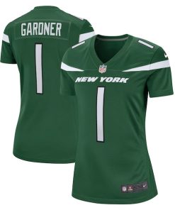 Alternative view of Ahmad Sauce Gardner New York Jets Nike Women's Player Jersey - Green/White