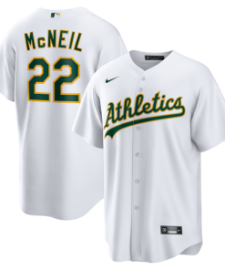 Jeff McNeil Athletics Nike Home Replica Jersey - White