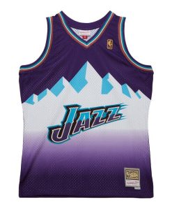 Alternative view of Utah Jazz 1996-97 Hardwood Classics Swingman Jersey - Purple