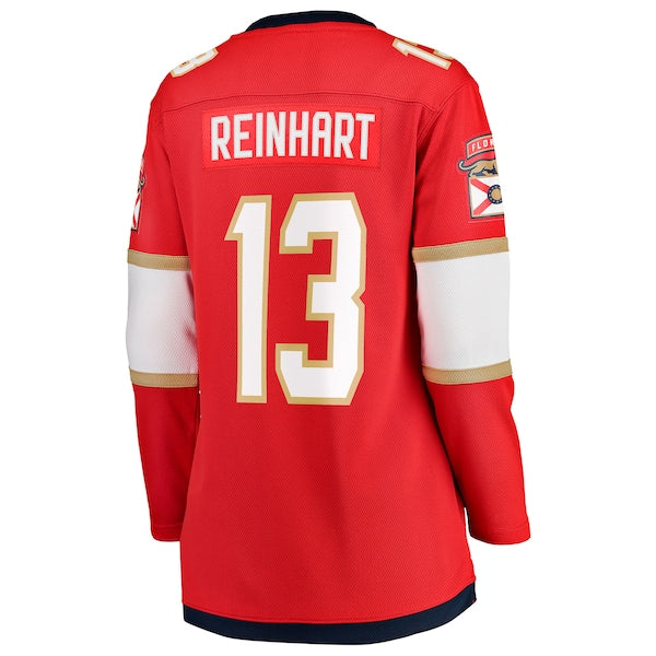 Sam Reinhart Florida Panthers Women's 2025 Stanley Cup Final Home Breakaway Player Jersey - Red - Image 3