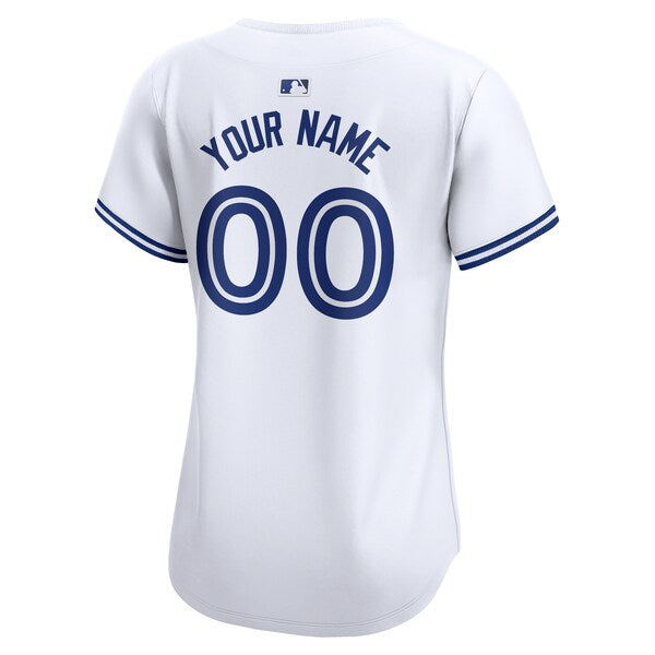 Toronto Blue Jays Nike Women's Home Limited Custom Jersey - White - Image 3