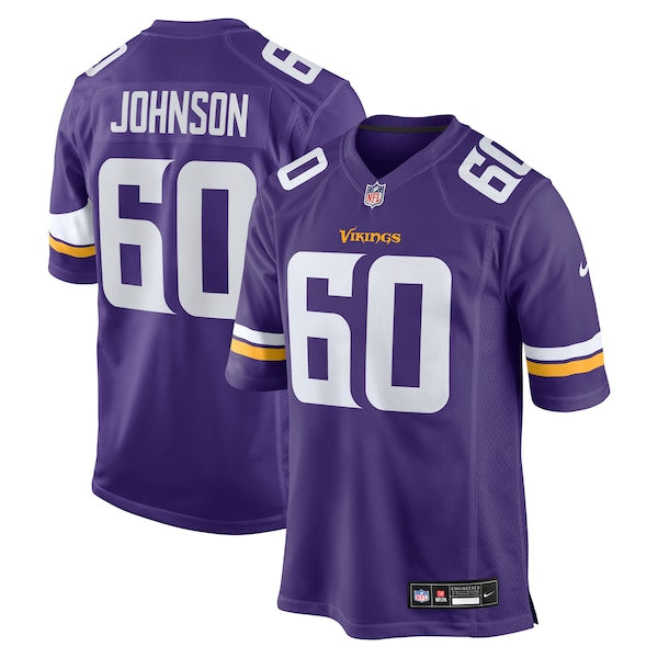 Marcellus Johnson Minnesota Vikings Nike Team Game Jersey - Purple
