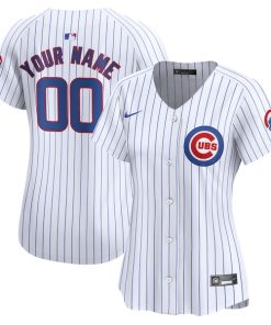 Chicago Cubs Nike Women's Home Limited Custom Jersey - White