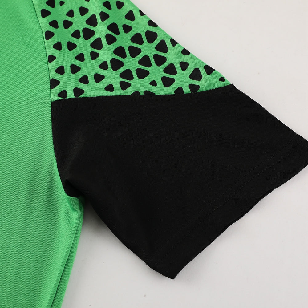 Puma Short Sleeve Training Jersey Set-PD02-Green/Black - Image 5