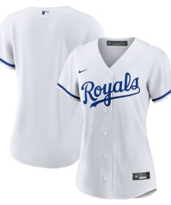 Kansas City Royals Nike Women's Home Replica Team Logo Jersey - White