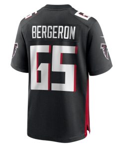 Alternative view of Matthew Bergeron Atlanta Falcons Nike Team Game Jersey -  Black
