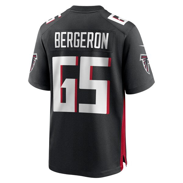 Matthew Bergeron Atlanta Falcons Nike Team Game Jersey - Black - Image 2