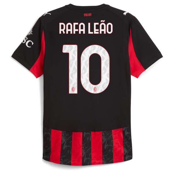 Rafael Le?o AC Milan Puma 2025/26 Home Authentic Player Jersey - Red - Image 3