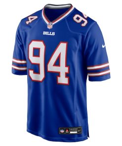 Alternative view of Landon Jackson Buffalo Bills Nike Team Game Jersey -  Royal