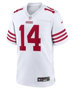 Alternative view of Ricky Pearsall San Francisco 49ers Nike White Game Jersey -  White