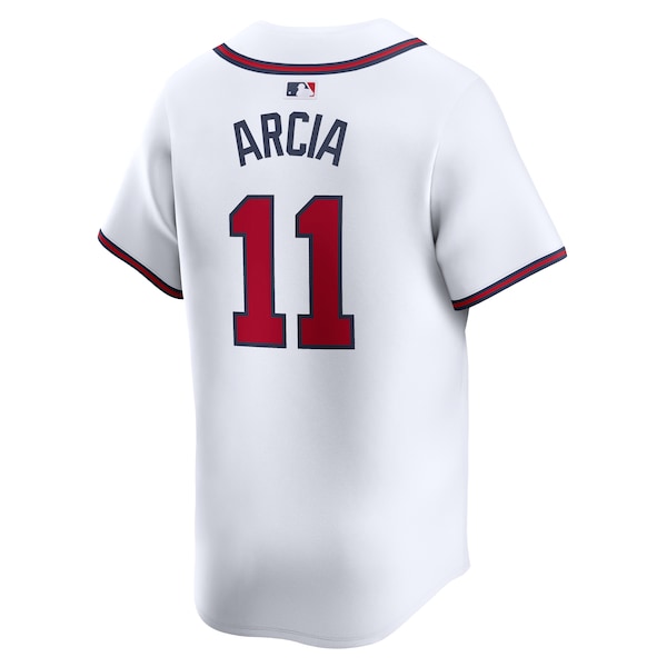 Orlando Arcia Atlanta Braves Nike Home Limited Player Jersey - White - Image 3