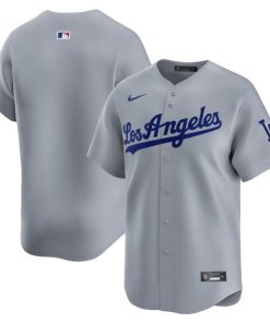 Los Angeles Dodgers Nike Away Limited Jersey - Gray