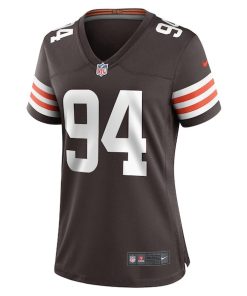 Alternative view of Dalvin Tomlinson Cleveland Browns Nike Women's Game Player Jersey - Brown