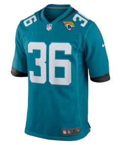 Alternative view of Jake Funk Jacksonville Jaguars Nike Team Game Jersey -  Teal