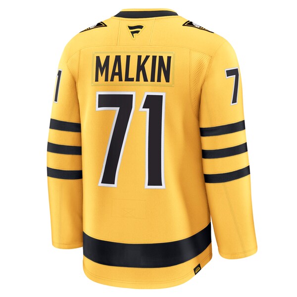 Evgeni Malkin Pittsburgh Penguins Alternate Premium Player Jersey - Gold - Image 3