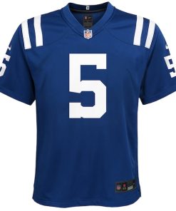 Alternative view of Anthony Richardson Sr. Indianapolis Colts Nike Youth Team Game Jersey - Royal