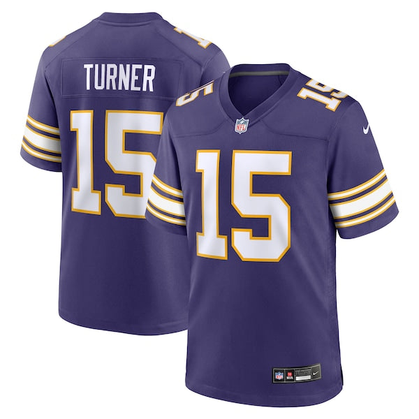 Dallas Turner Minnesota Vikings Nike Alternate Game Jersey - Purple/White