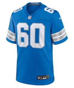 Alternative view of Graham Glasgow Detroit Lions Nike Team Game Jersey -  Blue