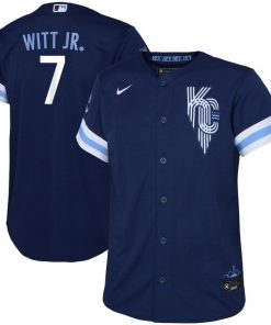 Bobby Witt Jr. Kansas City Royals Nike Toddler 2022 City Connect Replica Player Jersey - Navy