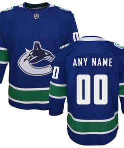 Vancouver Canucks Youth Premier Custom Jersey - Blue