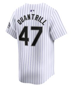 Alternative view of Cal Quantrill Colorado Rockies Nike Home Limited Player Jersey - White