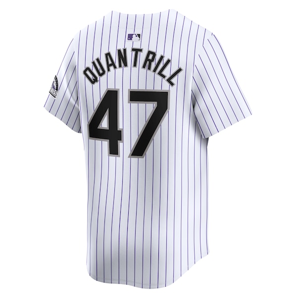 Cal Quantrill Colorado Rockies Nike Home Limited Player Jersey - White - Image 2