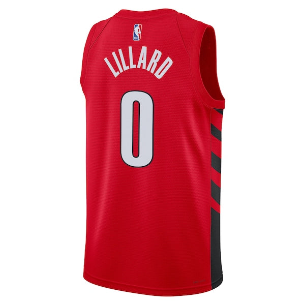 Damian Lillard Portland Trail Blazers Jordan Brand Unisex Swingman Jersey - Red - Statement Edition - Image 3