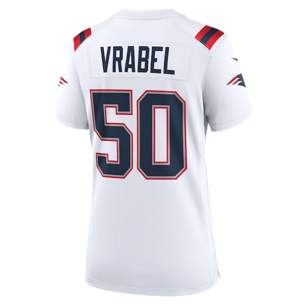 Mike Vrabel New England Patriots Nike Women's Retired Player Game Jersey - White - Image 3