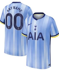 Alternative view of Tottenham Hotspur Nike Youth 2024/25 Away Replica Custom Jersey - Blue