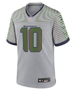 Alternative view of Cooper Kupp Seattle Seahawks Nike 2025 Rivalries Collection Game Jersey - Wolf Gray